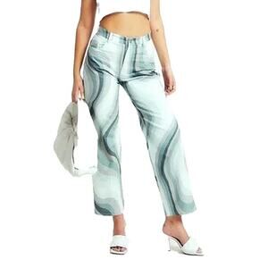 Miaou Fargo Pants in Green Swerve Size M